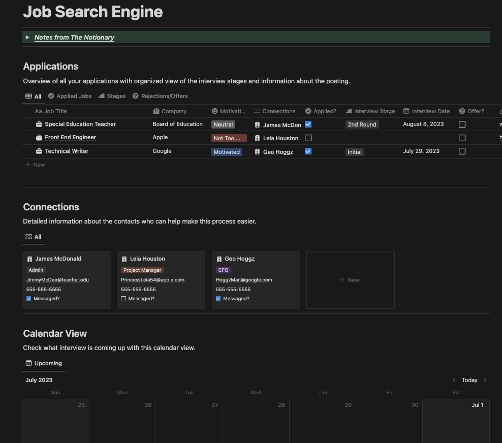 Job Search Engine Template